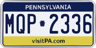 PA license plate MQP2336