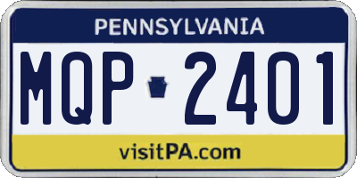 PA license plate MQP2401