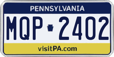 PA license plate MQP2402
