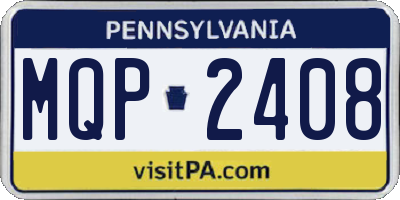 PA license plate MQP2408