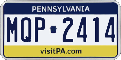 PA license plate MQP2414