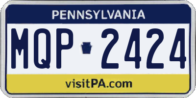 PA license plate MQP2424