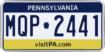 PA license plate MQP2441