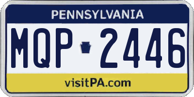 PA license plate MQP2446