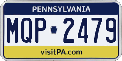 PA license plate MQP2479