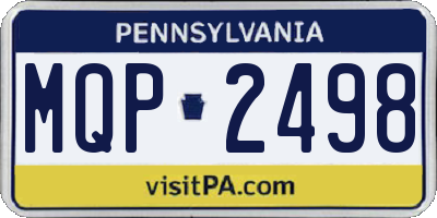 PA license plate MQP2498