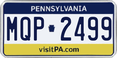 PA license plate MQP2499
