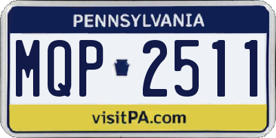 PA license plate MQP2511