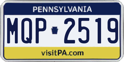 PA license plate MQP2519