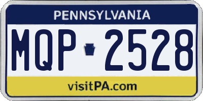 PA license plate MQP2528