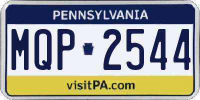 PA license plate MQP2544