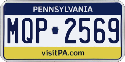 PA license plate MQP2569
