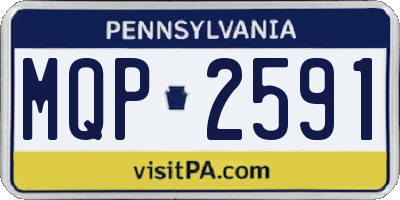 PA license plate MQP2591