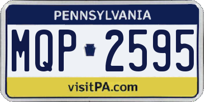 PA license plate MQP2595