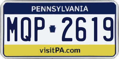 PA license plate MQP2619