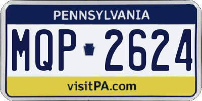 PA license plate MQP2624