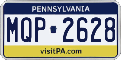PA license plate MQP2628