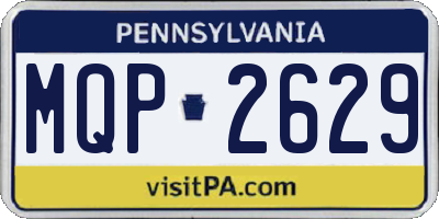 PA license plate MQP2629