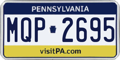 PA license plate MQP2695
