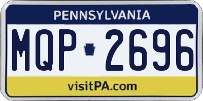 PA license plate MQP2696