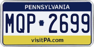 PA license plate MQP2699