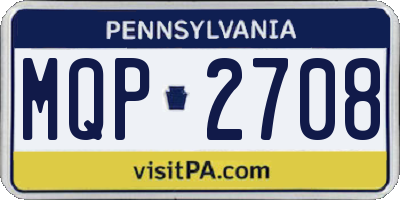 PA license plate MQP2708