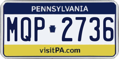 PA license plate MQP2736
