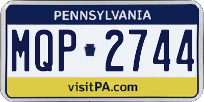 PA license plate MQP2744