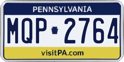 PA license plate MQP2764
