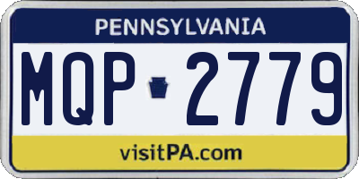 PA license plate MQP2779