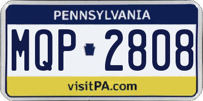 PA license plate MQP2808