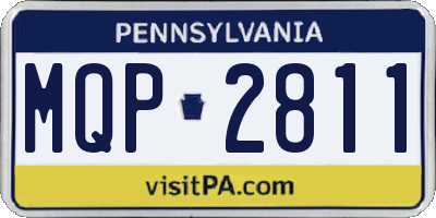 PA license plate MQP2811