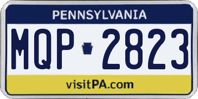 PA license plate MQP2823