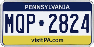 PA license plate MQP2824