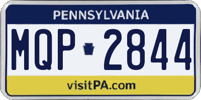 PA license plate MQP2844