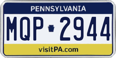PA license plate MQP2944