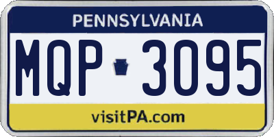 PA license plate MQP3095