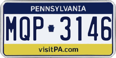 PA license plate MQP3146