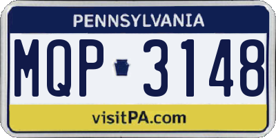 PA license plate MQP3148
