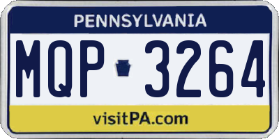 PA license plate MQP3264