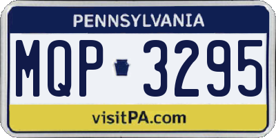 PA license plate MQP3295