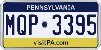 PA license plate MQP3395