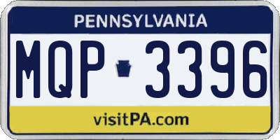 PA license plate MQP3396