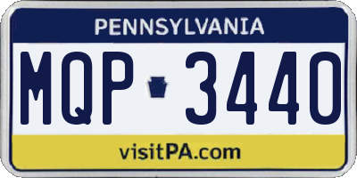 PA license plate MQP3440