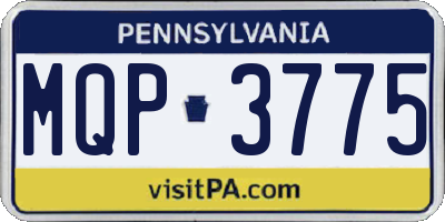 PA license plate MQP3775