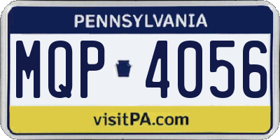 PA license plate MQP4056