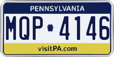 PA license plate MQP4146