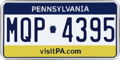 PA license plate MQP4395