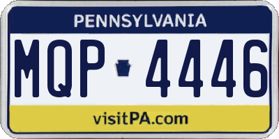 PA license plate MQP4446