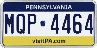 PA license plate MQP4464